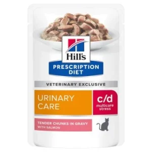 Hill's Feline c/d Urinary Care Stress Lachs 12x85g