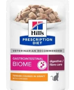 Hill's Prescription Diet Feline Gastrointestinal Biome Digestive/Fibre Care Ragout mit Huhn Nassfutter Katze