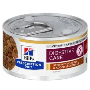Hill's Prescription Diet Feline i/d Digestive Care Ragout mit Huhn und zugesetztem Gemüse 24 x 82g Nassfutter Katze