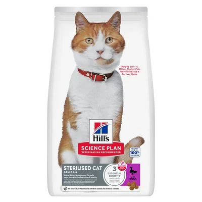 Hill's Science Plan Sterilised Cat Adult 1-6 Ente 1,5 kg