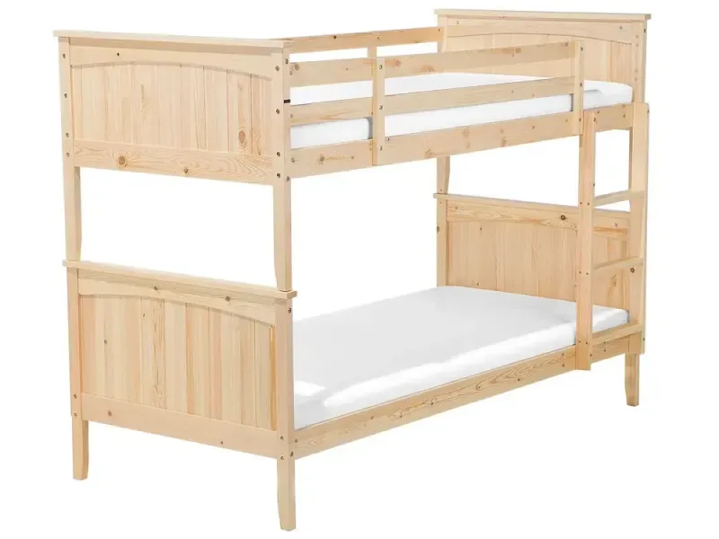 Hochbett Holz hellbraun 90 x 200 cm ALBON - HaustierPro
