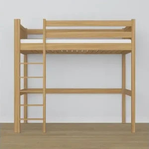 Hochbett N06 Eiche Natur 80x200 - HaustierPro