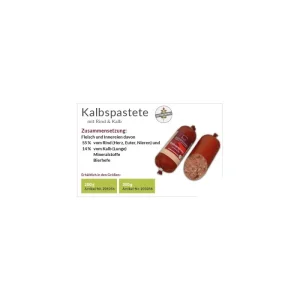 Hochsaugfähiges Streugranulat Katzenfutter KatzenGenuss Kalbspastete 200 g | 896853 - HaustierPro
