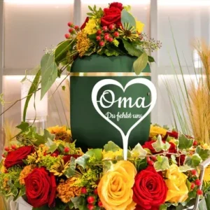 Hochwertige Grabstecker "Oma du fehlst uns" - HaustierPro