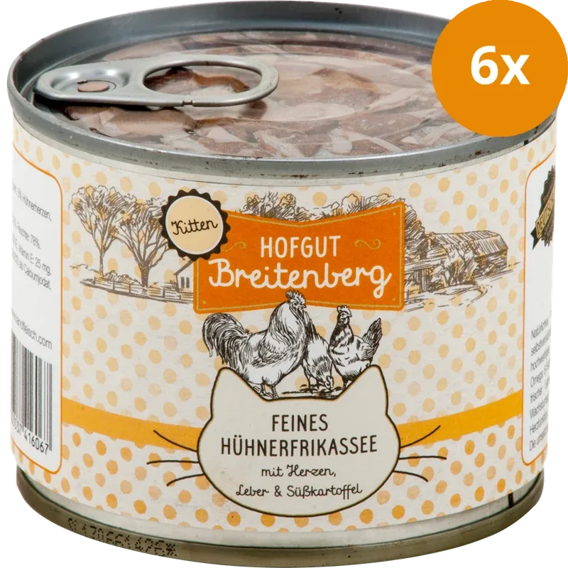 Hofgut Breitenberg Kitten Feines Hühnerfrikassee 180 g - Image 2