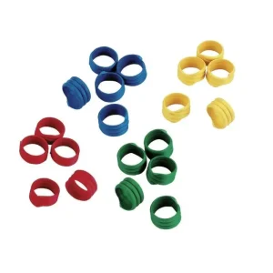 Hühnerclipse »Classic« 100x, Tierkennzeichnung · 16mm, in 4 Farben - HaustierPro