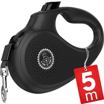 HUND IST KÖNIG Rollleine 5m für kleine & große Hunde, ergonomischer Griff S | 5m | bis 15kg