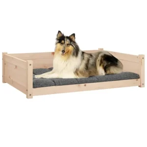 Hundebett 95,5x65,5x28 cm Massivholz Kiefer - HaustierPro