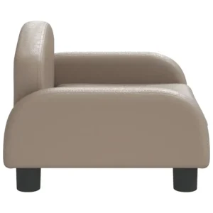 Hundebett Cappuccino-Braun 50x40x30 cm Kunstleder - HaustierPro