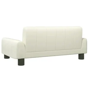 Hundebett Creme 70x45x30 cm Kunstleder - HaustierPro