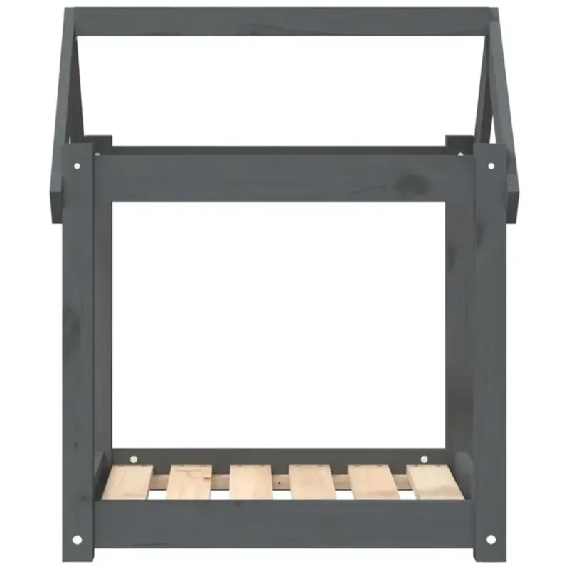Hundebett Grau 61 Stück50x70 cm Massivholz Kiefer - HaustierPro