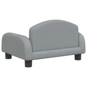 Hundebett Hellgrau 50x40x30 cm Stoff - HaustierPro
