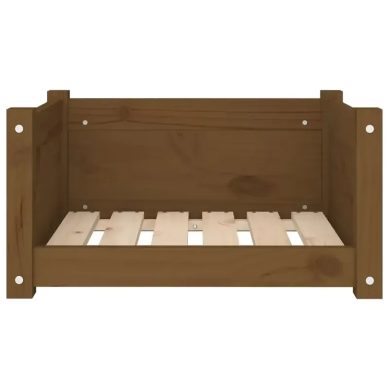 Hundebett Honigbraun 55,5x45,5x28 cm Massivholz Kiefer - HaustierPro