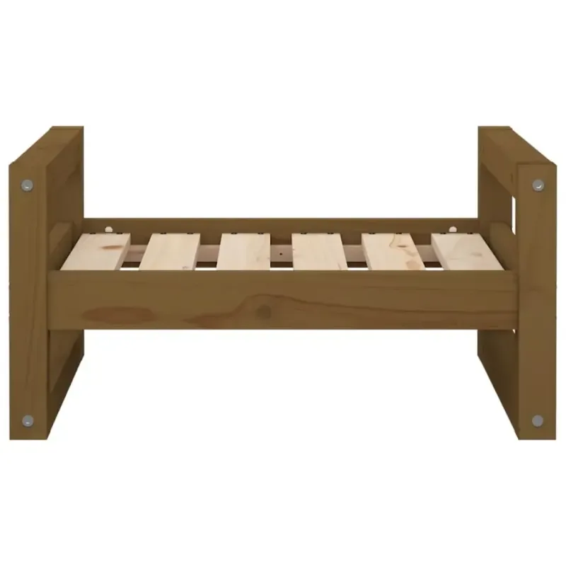 Hundebett Honigbraun 55,5x45,5x28 cm Massivholz Kiefer - HaustierPro