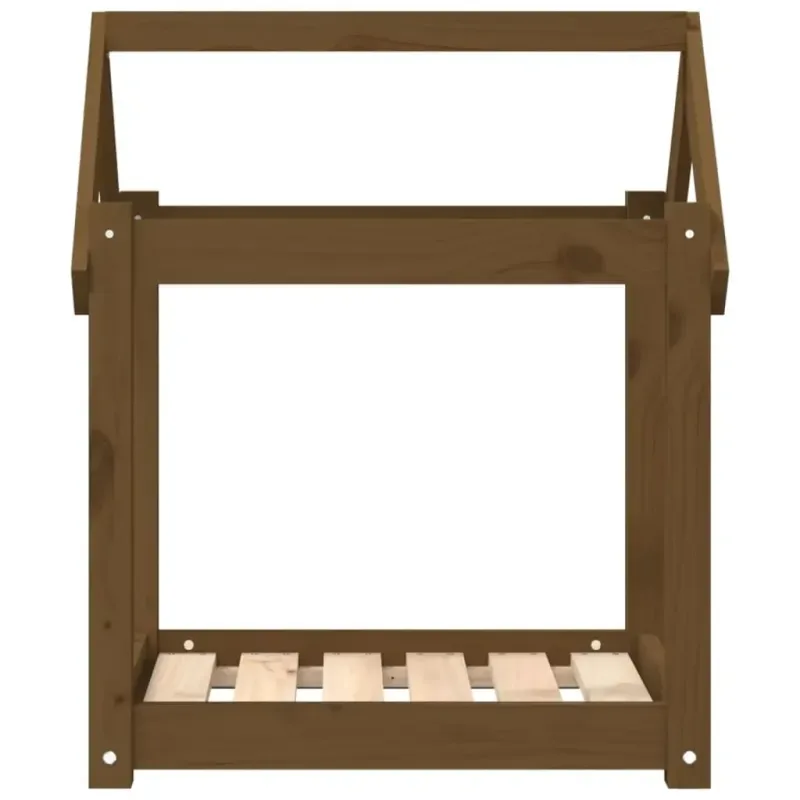 Hundebett Honigbraun 61 Stück50x70 cm Massivholz Kiefer mit 120 x 90 cm - HaustierPro