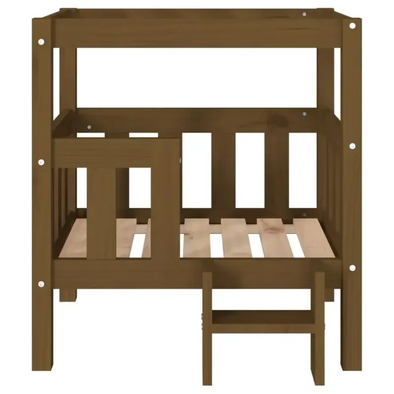 Hundebett Honigbraun 65,5x43x70 cm Massivholz Kiefer - HaustierPro