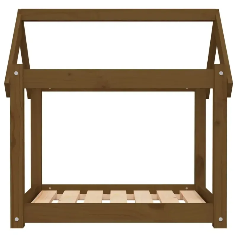 Hundebett Honigbraun 71 Stück55x70 cm Massivholz Kiefer - HaustierPro