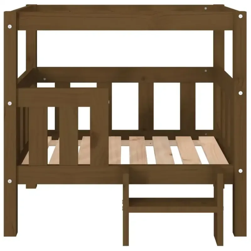 Hundebett Honigbraun 75,5x63,5x70 cm Massivholz Kiefer - HaustierPro