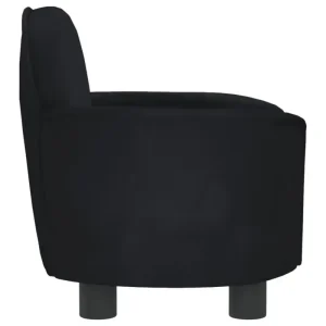 Hundebett Schwarz 66x40x45 cm Samt für Gelenkgesundheit - HaustierPro