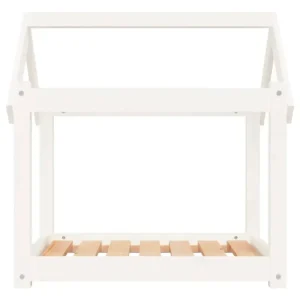 Hundebett Weiß 71 Stück55x70 cm Massivholz Kiefer - HaustierPro