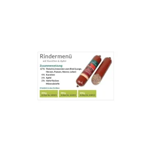 Hundefutter HundeGenuss Rindermenü 400 g | 896880 - HaustierPro