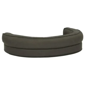 Hundematratze Ergonomisch 75x53cm Leinenoptik Dunkelgrau - HaustierPro