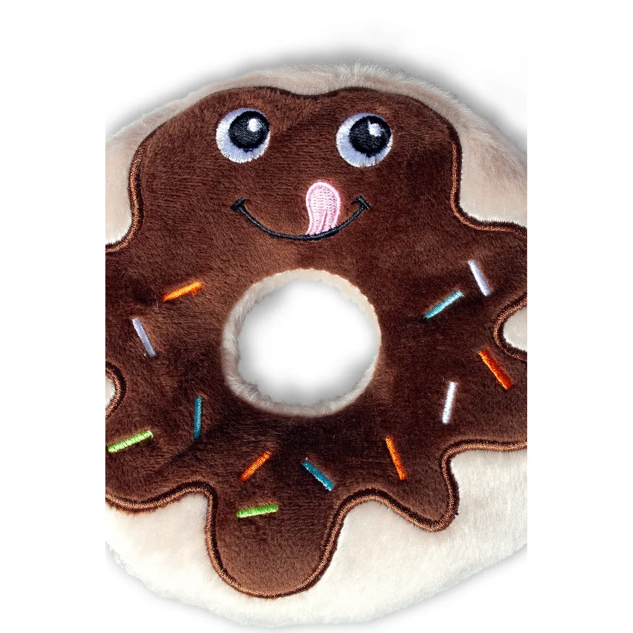Hundespielzeug aus Plüsch Schoko Donut - Image 2