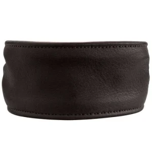 HUNTER ergonomisches Hundehalsband Arvika Größe: XS, Farbe: schwarz/cognac, Halsumfang: 26 - 31 cm, Breite: 4,5 cm