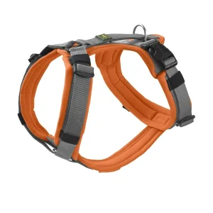 HUNTER Hundegeschirr Maldon Up grau, orange XS | DAS FUTTERHAUS
