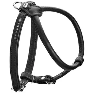 HUNTER Hundegeschirr Round & Soft Canadian Up XXS-XS, Farbe: schwarz, Hals: 27 cm, Brust: 32 - 38 cm, Breite: 6/14 mm