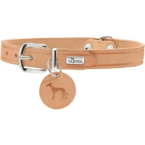 HUNTER Hundehalsband Aalborg Größe: S-M, Farbe: natur, Halsumfang: 37 - 43 cm, Breite: 1,8 cm