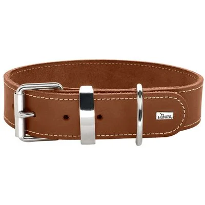 HUNTER Hundehalsband Aalborg special Größe: XXS-XS, Farbe: cognac, Halsumfang: 20 - 24 cm, Breite: 2,0 cm