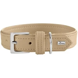 HUNTER Hundehalsband Amalfi Größe: XS, Farbe: beige, Halsumfang: 24 - 30 cm, Breite: 1,8 cm