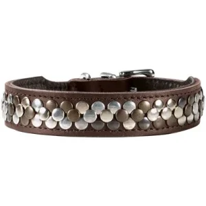 HUNTER Hundehalsband Arizona Up Größe: S-M, Farbe: braun, Halsumfang: 38 - 44 cm, Breite: 3,0 cm