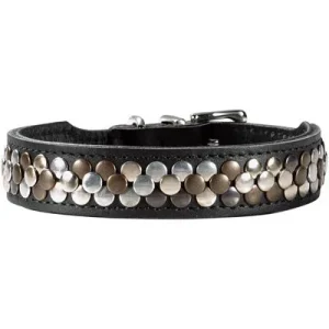 HUNTER Hundehalsband Arizona Up Größe: S-M, Farbe: schwarz, Halsumfang: 38 - 44 cm, Breite: 3,0 cm