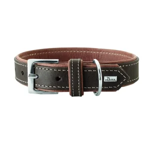 HUNTER Hundehalsband Porto dunkelbraun 30 cm | DAS FUTTERHAUS