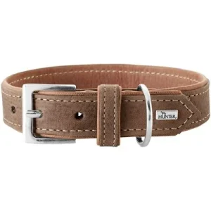 HUNTER Hundehalsband Porto Größe: XS-S, Farbe: tabak/cognac, Halsumfang: 24 - 30 cm, Breite: 1,8 cm