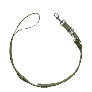 HUNTER Set: Geschirr London Vario Rapid + Führleine London, olivgrün Geschirr Größe XXS-XS + Leine 200 cm, 15 mm