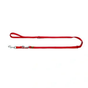 HUNTER verstellbare Führleine Nylon rot 2 m/15 mm | DAS FUTTERHAUS