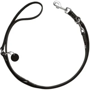 HUNTER Verstellbare Hundeführleine Aalborg Größe: 10/200, Farbe: schwarz, Länge: 200 cm, Breite: 1,0 cm