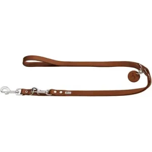 HUNTER Verstellbare Hundeführleine Größe: 13/200, Farbe: cognac, Länge: 200 cm, Breite: 1,3 cm