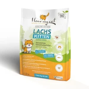 I love my cat Getreidefreies Trockenfutter für Kitten mit Lachs 1,2 kg