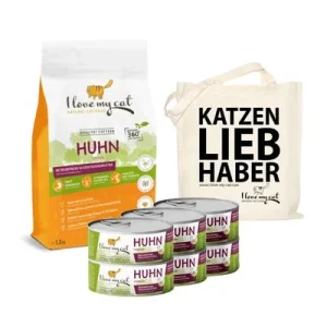 I love my cat ILMC set mit Huhn - Trockenfutter mit Huhn + Nassfutter 1 Stück