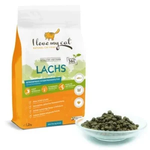I love my cat Trockenfutter für Katzen mit Lachs 1 Stück