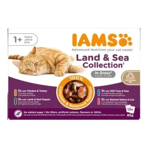 IAMS Advanced Nutrition Adult Land & Sea Mix in Sauce (12 x 85 g)