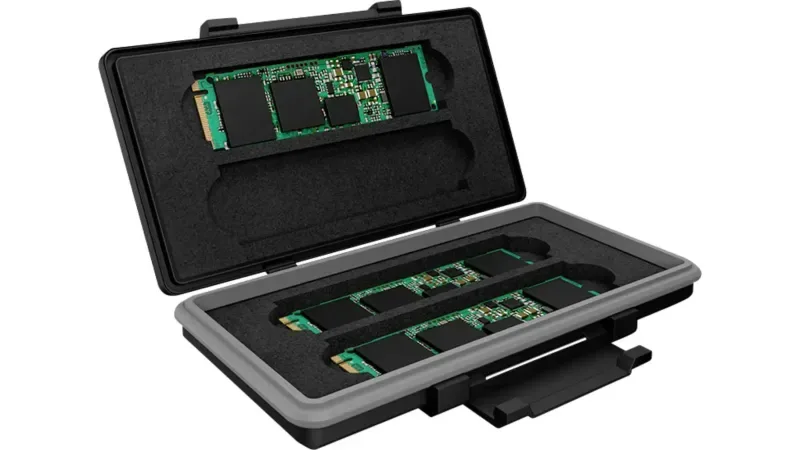ICY BOX IB-AC620-M2 Festplatten-Aufbewahrungskoffer versandkostenfrei mit Sicherheitsverschluss - HaustierPro