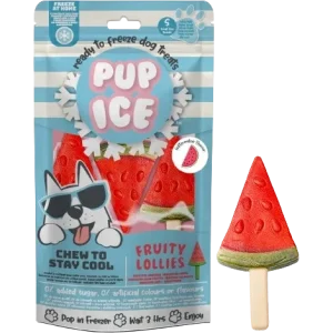 Imaginelles Pup Ice Dog Snack Fruity Lollies Watermelon S