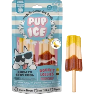 Imaginelles Pup Ice Dog Snack Rocket Lollies Banana & Chocolate M