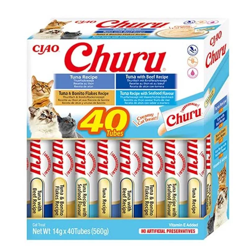 Inaba Cat Churu Varieties Tuna 40x14g