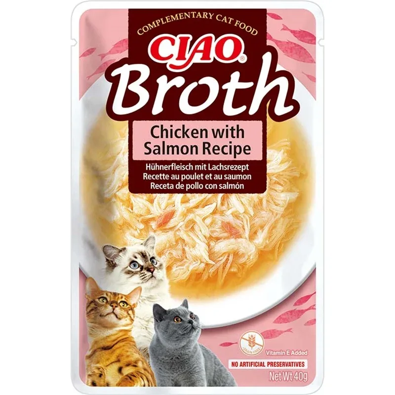 Inaba Cat Ciao Broth Chicken & Salmon Recipe